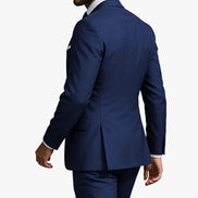 Mens Formal Suit Set 2 Piece, Business Casual Blazer Pants Men Tuxedo for Wedding Prom, Adjustable Waist