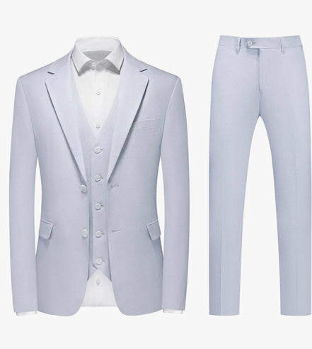 Complete Suit Set for All Needs: This men's suit includes 1 × blazer and 1 × dress pants, offering a cohesive and polished look. Perfect for building a professional wardrobe without the hassle of mixing and matching separate pieces.