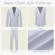 Complete Suit Set for All Needs: This men's suit includes 1 × blazer and 1 × dress pants, offering a cohesive and polished look. Perfect for building a professional wardrobe without the hassle of mixing and matching separate pieces.