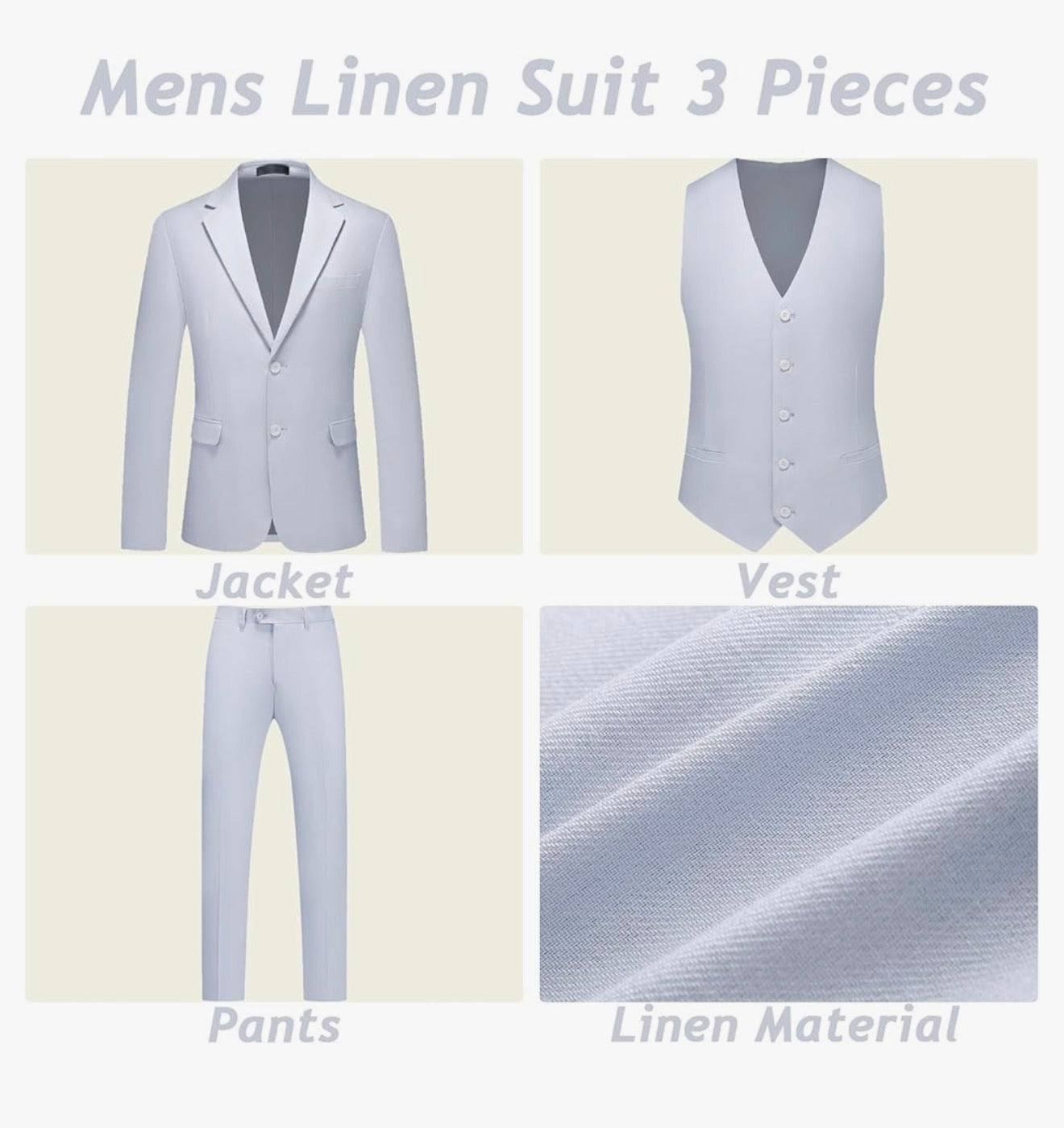 Complete Suit Set for All Needs: This men's suit includes 1 × blazer and 1 × dress pants, offering a cohesive and polished look. Perfect for building a professional wardrobe without the hassle of mixing and matching separate pieces.