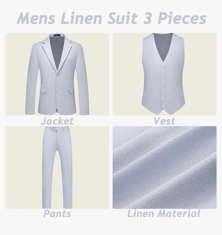 Complete Suit Set for All Needs: This men's suit includes 1 × blazer and 1 × dress pants, offering a cohesive and polished look. Perfect for building a professional wardrobe without the hassle of mixing and matching separate pieces.